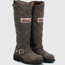 Resim Harley Davidson Laconia Hi 646 Grey Süet Kadın Çizme Gri 
