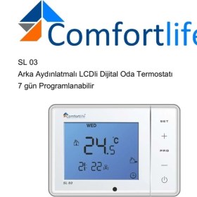 Resim Comfort Life Comfortlife Kablolu Oda Termostatı Programlanabilir 