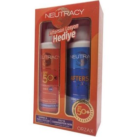 Resim Neutracy Karma ve Yağlı Ciltler İçin Güneş Koruyucu Krem SPF50+ 150ml Aftersun Losyon 150ml Hediye 