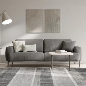 Resim Enza Home Varena 3'lü Yataklı Koltuk - Vizon 