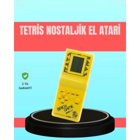 Resim Aslanoğlu Store Retro Tetris El Aterisi - Pil Ile Çalışan Taşınabilir Mini Oyun Konsolu 