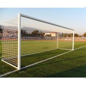 Resim Alüminyum Futbol Kale Direği Sabit 2.44x7.32x2.00 Çok Renkli 