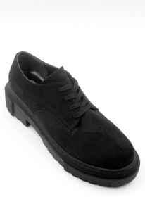 Resim PASSAGE SHOES 4023 Siyah Süet Kadın Oxford Günlük Ayakkabı 
