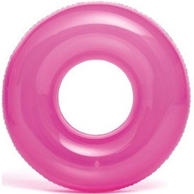 Resim Çocuk Yüzme Simidi - Intex - Şeffaf Jumbo - Mor - 76 Cm 59260 
