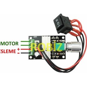 Resim 6v -28v 3a Dc Motor Sürücü Hız Kontrol Devresi - 