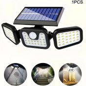 Resim Willowhaven 3 Başlı Hareket Sensörlü Güneş Enerjili Led Güvenlik Aydınlatma 