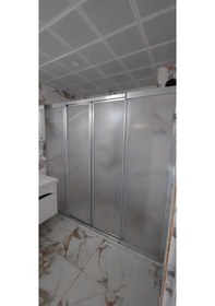 Resim Girayduşakabin 180cm İle200cm Arası Parlak Profil Mika Kabin Gümüş 