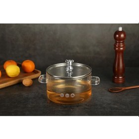 Resim Cambu Isıya Dayanıklı Figürlü Cam Tencere 1.7 L 