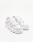 Resim Tommy Hilfiger TH Moda Kort Tarzı Karışık Materyal Kadın Beyaz Sneaker FW0FW086320JG 