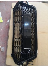 Resim Ön Panjur Parlak Siyah Çerçeve Parlak Siyah 11 Petek Tr Plakalık Audi A4/s4 2019-2022 