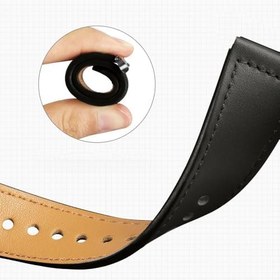 Resim Sneezy Huawei Watch GT3 46mm GT2 46mm İle Uyumlu Premium Classic Deri Görünümlü Kordon 