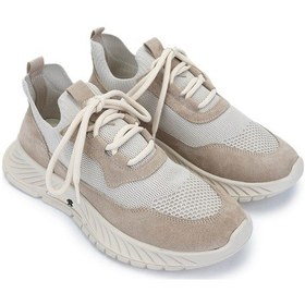 Resim Tamer Tanca Kadın Deri & Tekstil Bej Süet Sneakers & Spor Ayakkabı 1123 6000 Bn Ayk Y25 Bej Suet/bej Trk Bej-süet 
