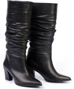 Resim KARVENSHOES HAKİKİ DERİ SİYAH RENK ÇİZME 134 