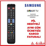 Resim Samsung Uyumlu Akıllı Kumanda Tuşlu Tuşlu Air Led Lcd Uygun 