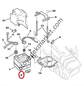 Resim PEUGEOT 207 1,6 HDI SU KOLLEKTÖR TAPASI (ORJİNAL) 