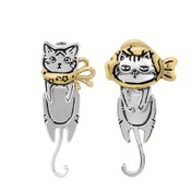 Resim Kadınlar İçin Sevimli Kedi Kulaklı Küpeler - Minimalist Tasarım, Günlük ve Resmi Takı, Kedi Severler İçin Mükemmel Hediye - L45, Kedi Aksesuarları, Şık İşçilik, Moda Tutkunlarına Özel, Tatlı Tarz, Zarif Zanaat, Trendy Aksesuarlar, Takı Koleksiyoncuları 