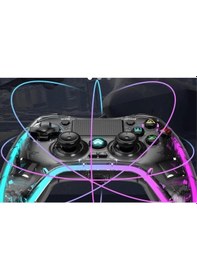 Resim Ape Rgb Gamepad Oyun Kolu Şeffaf 1000 Mah Kablosuz Ps3-ps4-tv-pc-Apple Uyumlu iOS Wirelles 