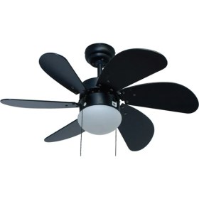 Resim Kendal Dekoratif Tavan Vanti 60W - 30"siyah Ahsap Tavan Vantilatör 