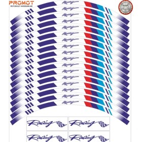 Resim Rebon Moto Design Motosiklet Jant Şeridi Mpower Tasarımlı 3 