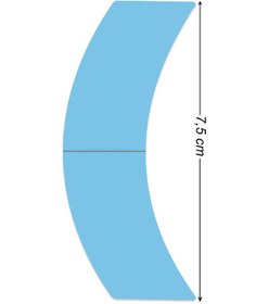 Resim Truetape Performanceplus Mavi Protez Saç Bandı C Oval 2.0 CM x 7.5 CM 
