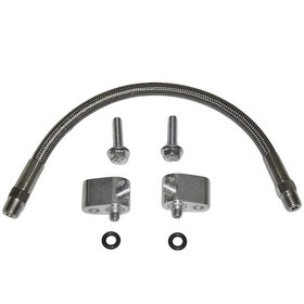 Resim Symbee Ls Motor Soğutucu Buhar Geçişi Boru Seti, Alüminyum, Çelik Örgülü, 3-bolt Throttle Body, Tüm Gm Ls Serisi Uyumlu 551675 