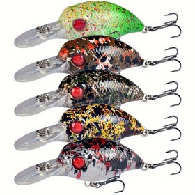 Resim Yüzey Suyu Balıkçılık Yemleri - Çıngıraklı Bilyeli 5'li Yüzer ve Salıncak Jig Paketi 