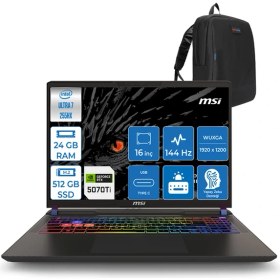 Resim Msı Vector 16 Hx Aı Intel Ultra 7 255HX Aı 24GB Ddr5 512GB SSD 12GB/RTX5070TI/140W WIN11HOME 16" Fhd+ 144Hz Taşınabilir Bilgisayar 091XTRH05 + Zettausbbellek 