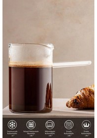 Resim Tohana Cam Cezve 400 Ml. Saplı Borosiklat Cezve 