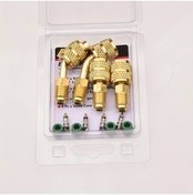 Resim Topnotch 12pcs Kit R410a Hızlı Bağlantı Fittings 1 4 Sae Erkek 5 16 Sae Dişi Mini Split Sistemler Hvac Soğutma Servisleri 