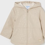 Resim Mayoral Kız Bebek Kalp Detaylı Yağmurluk Krem 