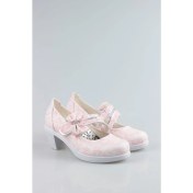 Resim Aymeravm Topuklu Pembe Sarmaşık Kız Çocuk Ayakkabı 