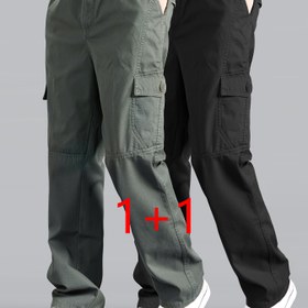 Resim 2 adet Erkek Kargo Pantolonu - Çoklu Kullanım Cebi ile Ağır Hizmet İş Pantolonu (Yan, Kargo, Fermuarlı), İnşaat, Yürüyüş, Kamp için Esnek Olmayan Kumaş - Zeytin Yeşili/Beyaz - Bahar/Sonbahar Açık Hava ve Günlük Klasik Pantolonlar - Profesyoneller ve Açık Hava Tutkunları için İdeal, Yürüyüş Pantolonları, Yürüyüş Kıyafeti, Düz Renk Tasarımı, Yumuşak Nefes Alabilen Malzeme, İnşaat Kıyafeti, Fonksiyonel Tasarım, Dayanıklı Kumaş, Profesyonel Giyim 