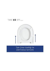 Resim Duravit Starck 3 Uyumlu Klozet Kapağı Yavaş Kapanır 