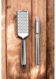 Resim Mybru Paslanmaz Çelik Rende Ve Soyacak Penir Çikolata Zencefil Patates Limon Rende Ve Soyacak 2'li S Çok Renkli 