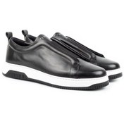 Resim ZERBAY Kamet Casual Hakiki Deri Erkek Ayakkabı, Günlük Ayakkabı, Sneakers Siyah 