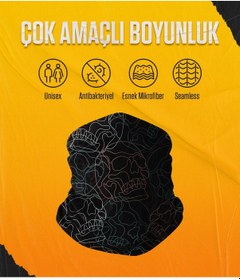 Resim Musclecloth Çok Amaçlı Boyunluk Skull Çok Renkli 
