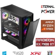 Resim ETERNAL POWER RYZEN 7 5700X 32G DDR4 1TB M.2 RX7900XT A520 M750W 