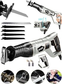 Resim Dragro GRZ-tlk9000 Gri 5 Uç 9000 Sjs 6 Kademe Devir Ayarli Bakir Sargili Beton Tuğla Kemik Kesme Tilki Kuyruğu 