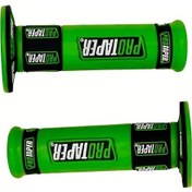 Resim Dashanshop Motosiklet Gaz Kumanda Tutacakları - Kaymaz Sentetik Deri Mavi Off-road Gripler 