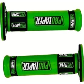 Resim Dashanshop Motosiklet Gaz Kumanda Tutacakları - Kaymaz Sentetik Deri Mavi Off-road Gripler 