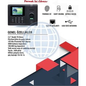 Resim Parmakizi Okuyucu Ve Kartlı Personel Sistemi 