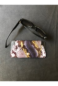 Resim ViP GiFT Gözlük Kılıfı Gözlük Kabı Hakiki Deri Snake 