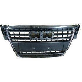 Resim 2008 - 2012 Audi A4 Ön Panjur Koyu Gri (Nikelaj Çerçeveli - Sensör Deliksiz) (Tüv) (Tyg) (Oem NO:8K08536511QP) 