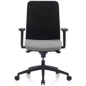 Resim Bürosit Proxima 7 Plastik Çalışma Koltuğu Kumaş Siyah 
