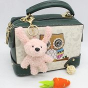 Resim Silver1 Yeni Iyi Şanslar Maskot Peluş Bebek Kolye Sevimli Küçük Ejderha Karikatür Bebek Çanta Çekicilik Anahtarlık Küçük Kolye (Yurt Dışından) 