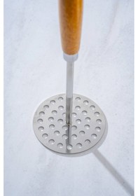 Resim Acar Evero Ahşap Saplı Çelik Patates Ezici - 25 Cm 