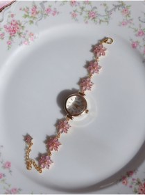 Resim Reorah Collection Floral Radiance Saat-Zirkon Taşlı Çiçekli Saat 