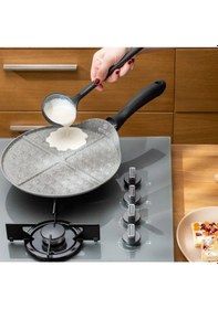 Resim Emsan Rosa 26cm Granit Waffle Tavası Gri 