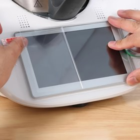 Resim 1 adet Vorwerk Thermomix TM6 Uyumlu Sertleştirilmiş Cam Ekran Koruyucu, Kolay Montaj, Pil veya Elektrik Gerektirmez, Mutfak Aksesuarı 