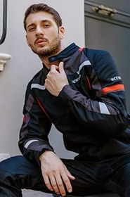 Resim Scudo Madrid Siyah Erkek Motosiklet Ceketi 